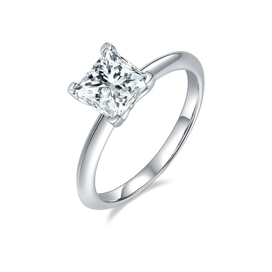 Perfect Proposal with Princess Cut Moissanite Engagement Rings