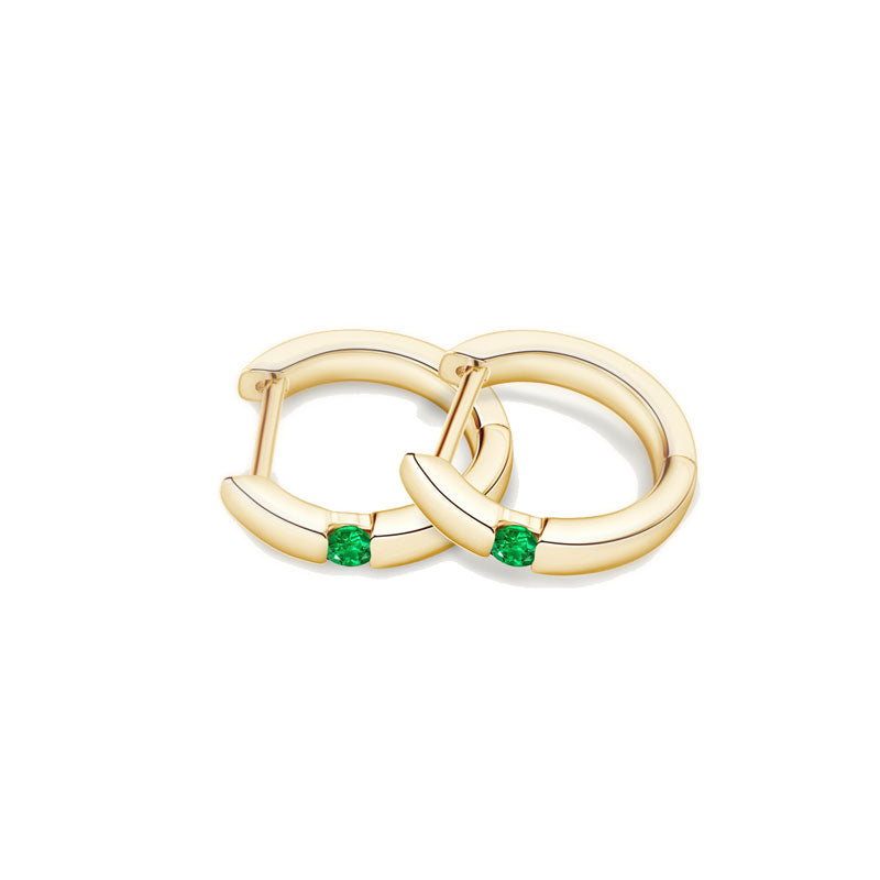 Lab-Grown Gemstones ;Timeless Hoop Design