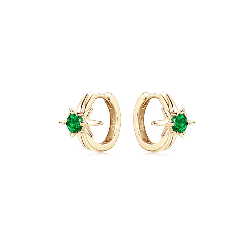 Sustainable Gemstone Earrings;Celestial Star Earrings