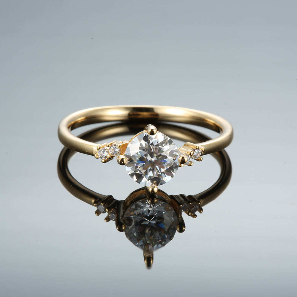 Moissanite Jewelry Sparkling Moissanite Ring