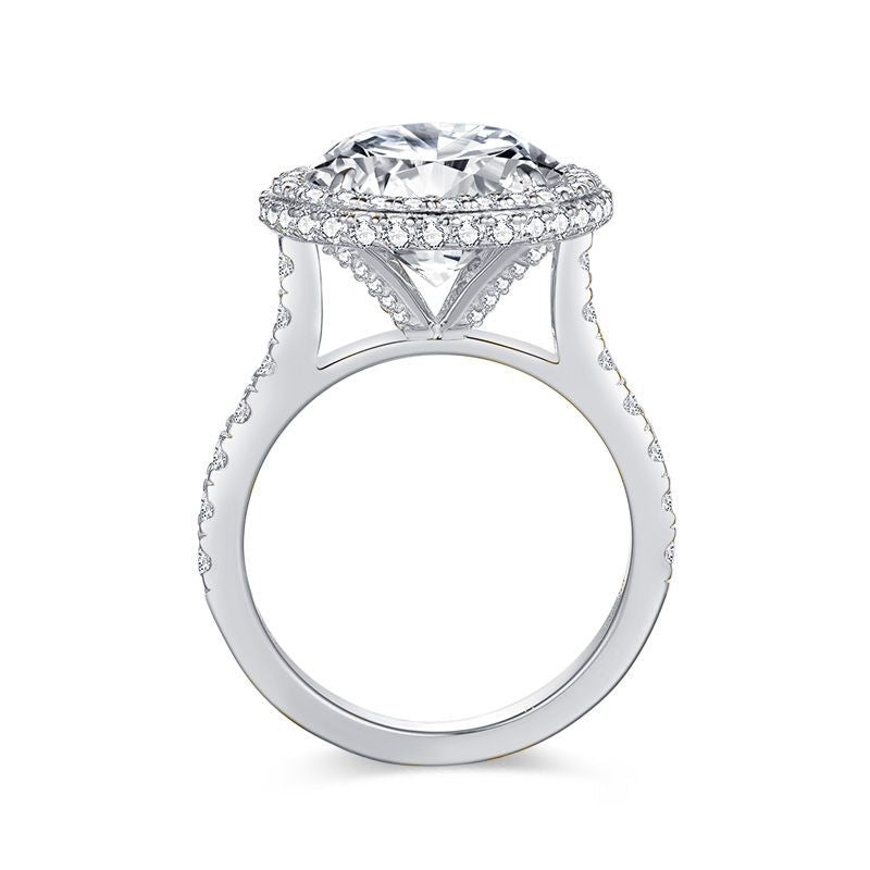 Intricate Halo-Style Engagement Ring side