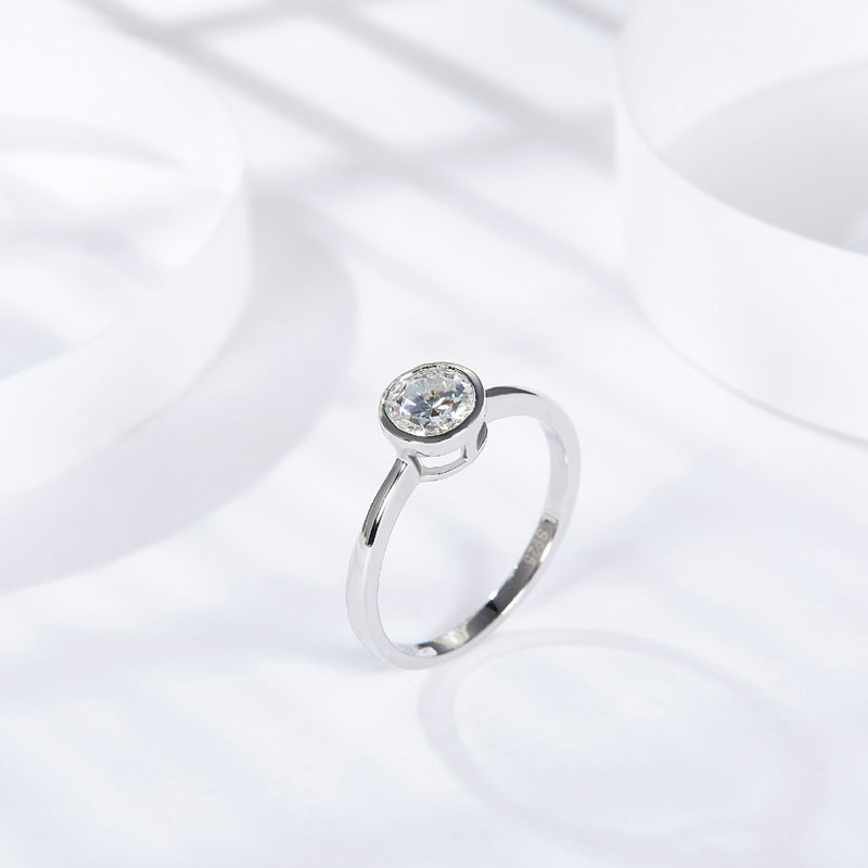 Moissanite Solitaire Ring