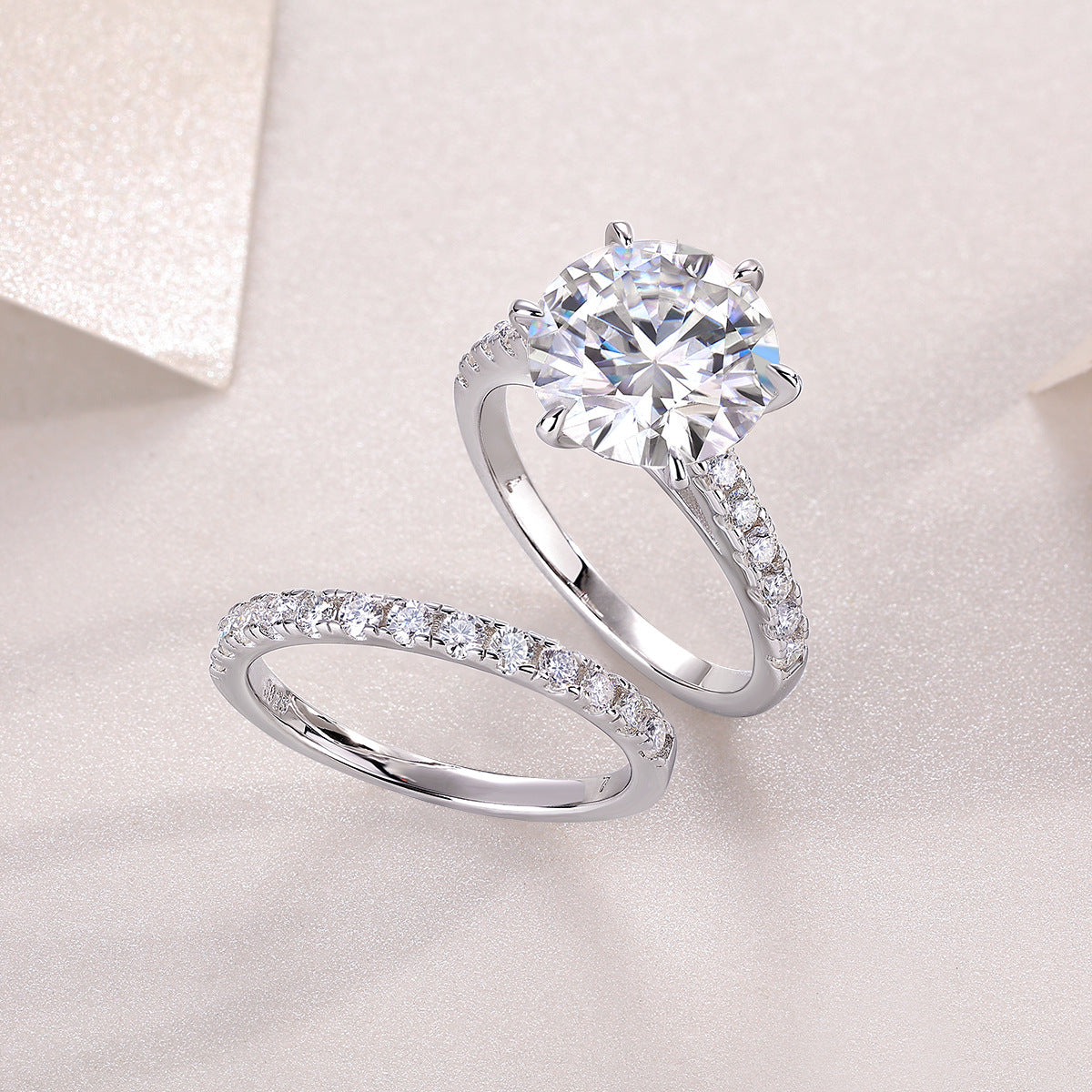 Moissanite Bridal Set