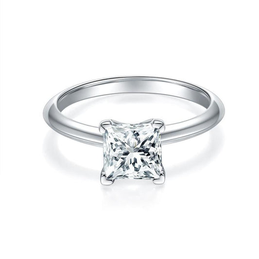 Perfect Proposal with Princess Cut Moissanite Engagement Rings