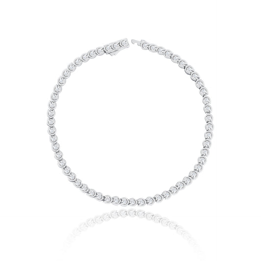 CELIA Ice Bubble Tennis Moissanite Bracelet