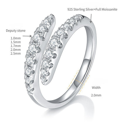 CELIA Open Style Moissanite Wedding Bands