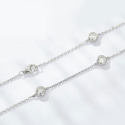 CELIA Six Moissanite bezel Bracelet