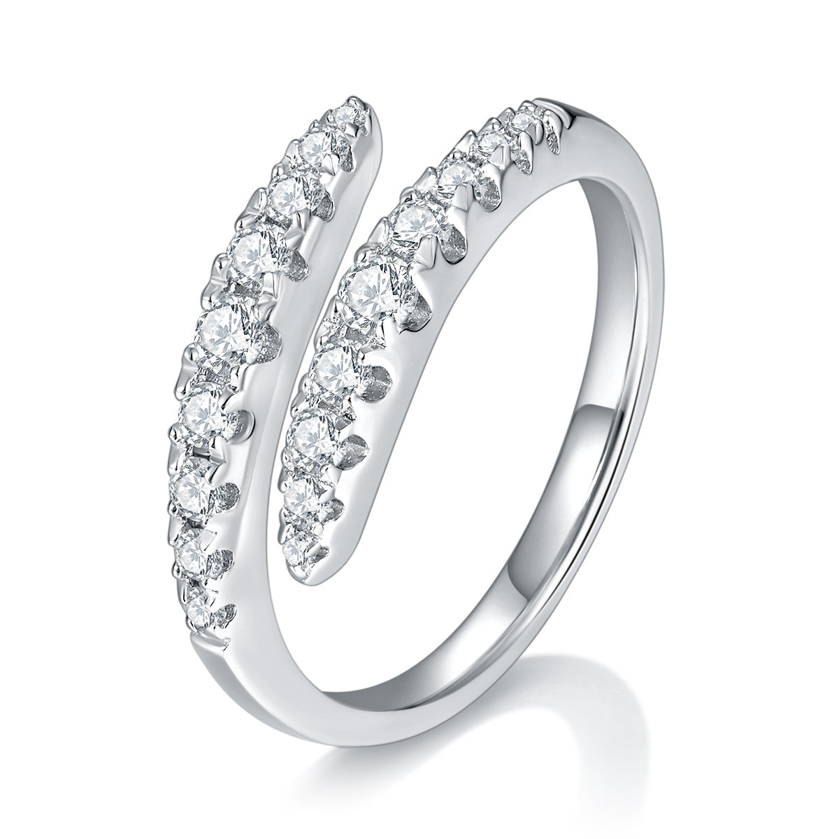 CELIA Open Style Moissanite Wedding Bands