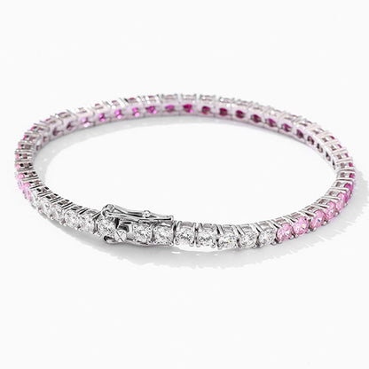 CELIA Pink & Blue Gradient Tennis Bracelet