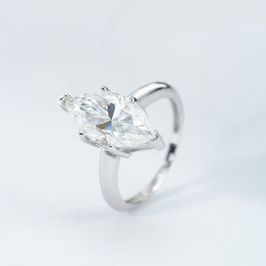 Marquise Engagement Moissanite Rings for  Women