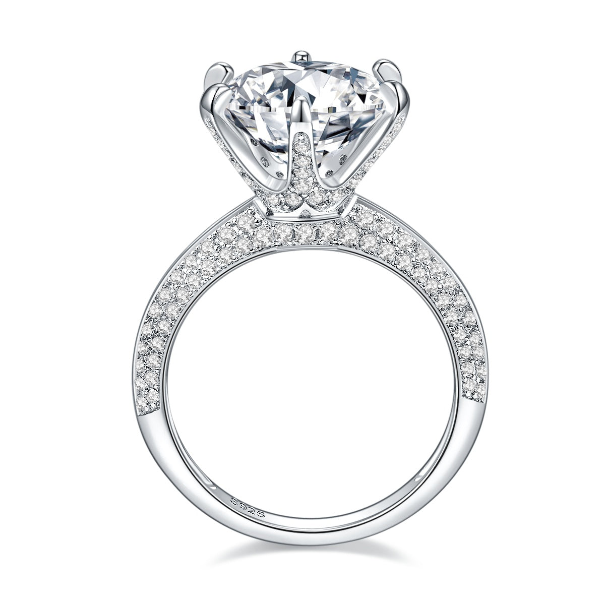 Classic Six prong Moissanite Engagement Rings or travel ring