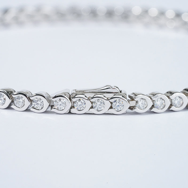 CELIA Ice Bubble Tennis Moissanite Bracelet