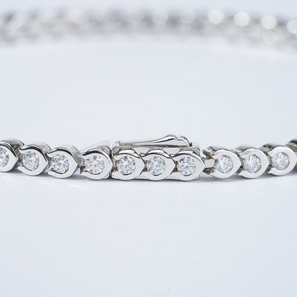 CELIA Ice Bubble Tennis Moissanite Bracelet