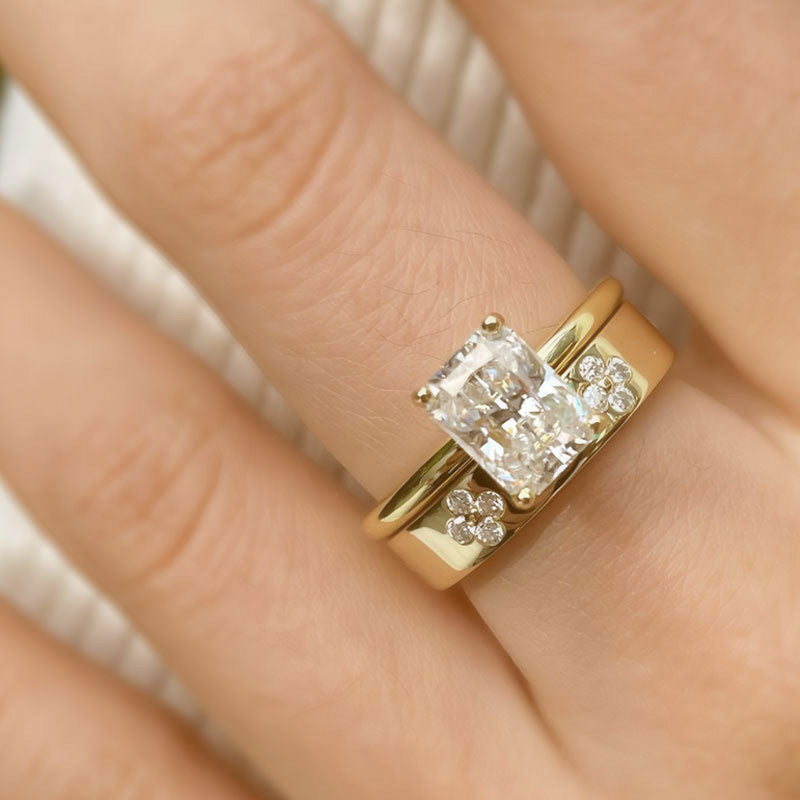 Moissanite Wedding Ring Engagement Ring