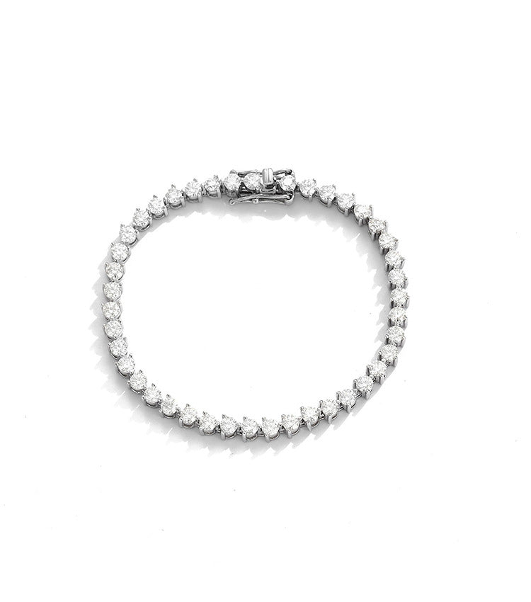 3-Prong Bracelet 925 Sterling Silver Bracelet