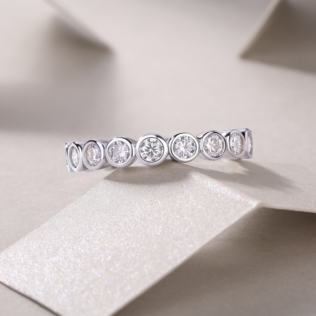 Timeless Moissanite Eternity Band