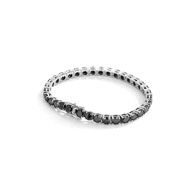 Black Moissanite Tennis Bracelet