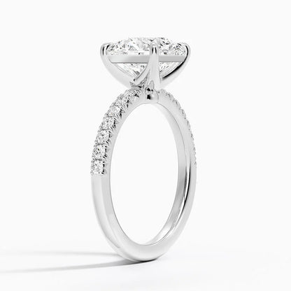 CELIA Round Cut Half-Coverage Moissanite Engagement Ring