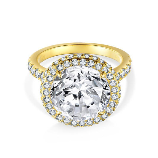 Classic Halo-Style Engagement Ring