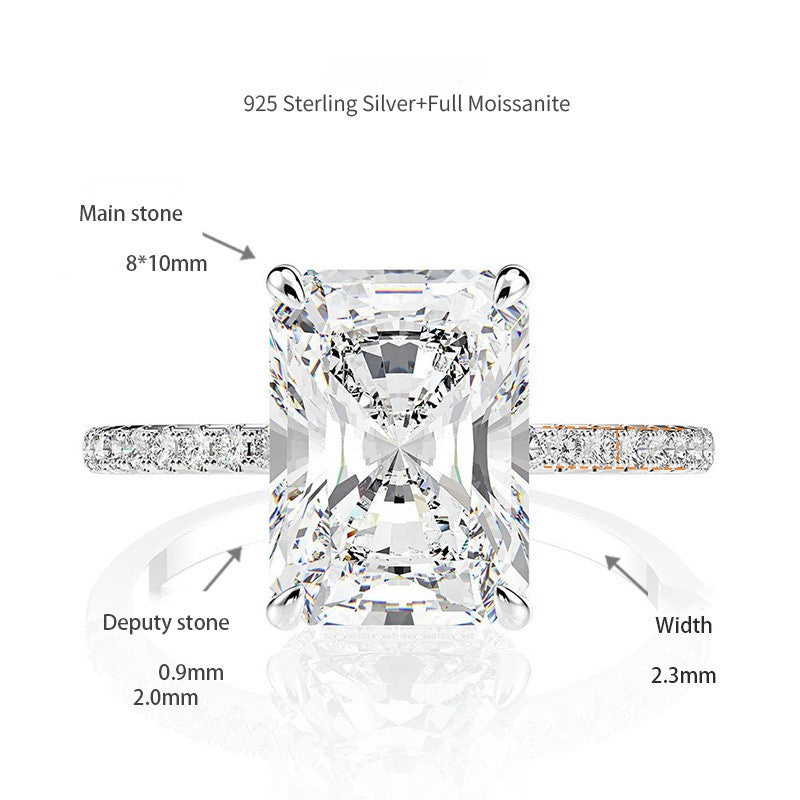 Moissanite Rings Wedding Rings full moissanite