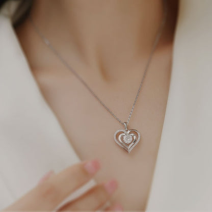 Heart Shaped Moissanite Necklace Moissanite Necklace