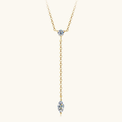 Marquise Shape；Lariat Necklace
