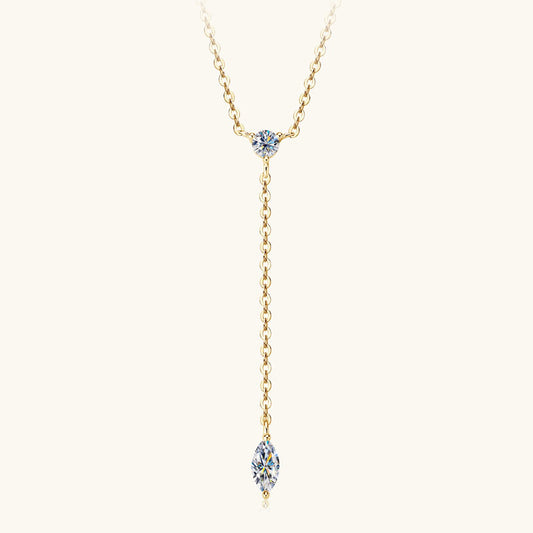 Marquise Shape；Lariat Necklace
