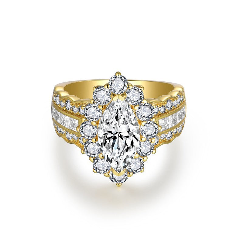 Statement Ring Marquise Cut Engagement Ring