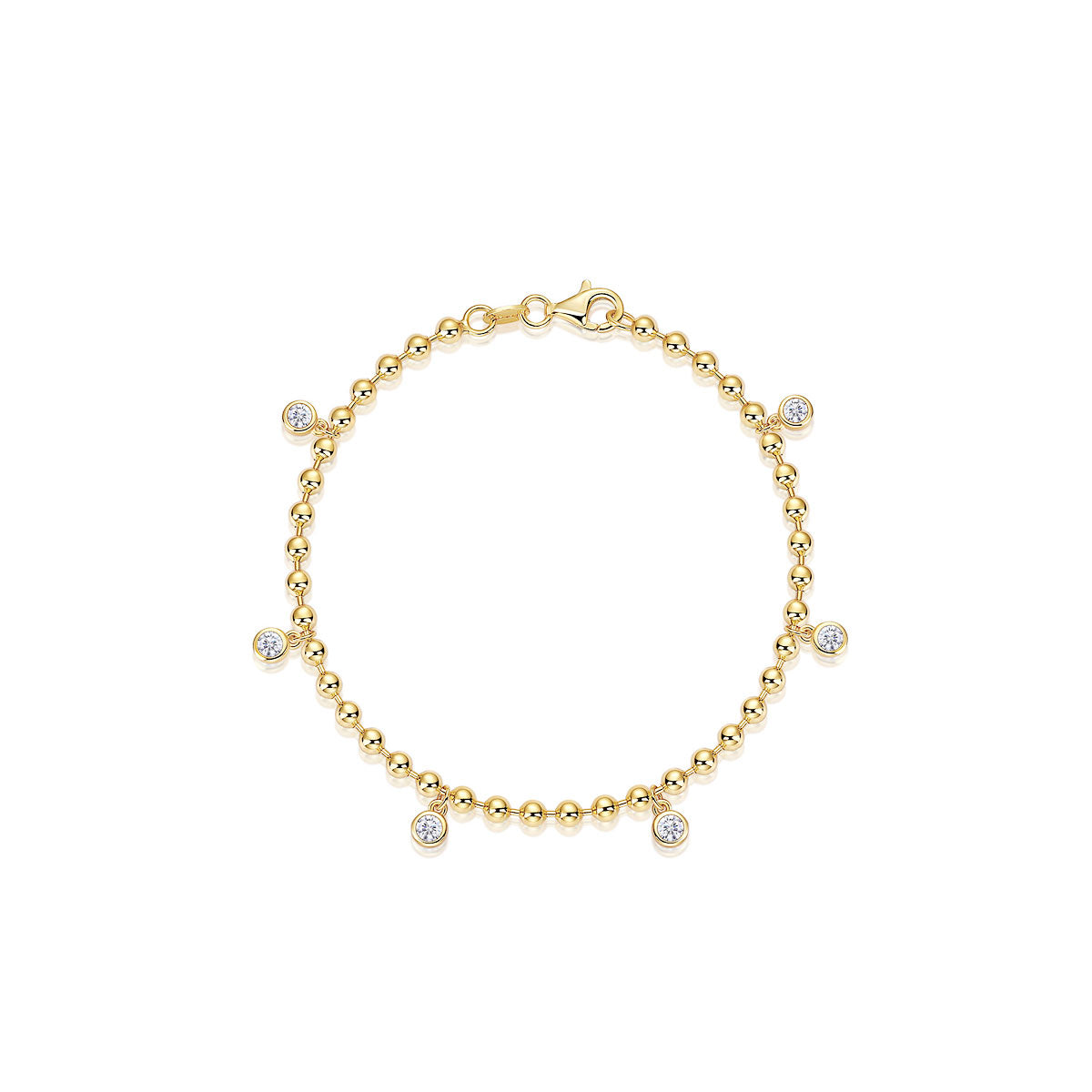 Sparkling Moissanite Bracele Moissanite Gold Bracelet