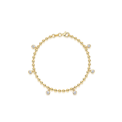 Sparkling Moissanite Bracele Moissanite Gold Bracelet