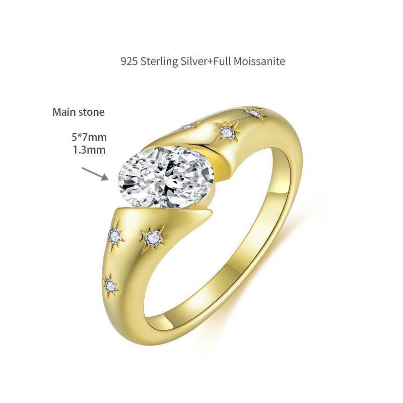 Bezel Set Engagement Ring