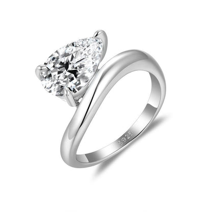 legant Pear Moissanite Ring  Wedding Ring