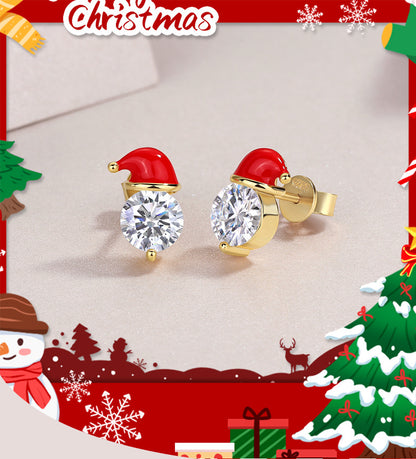 Moissanite Stud Earrings Holiday Earrings