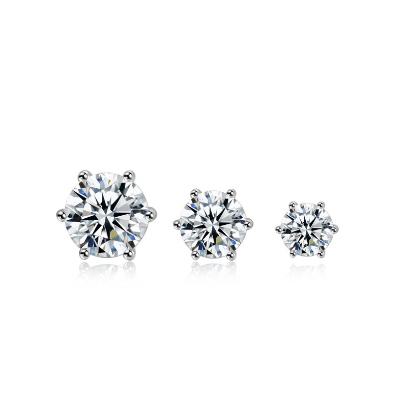 moissanite earrings size