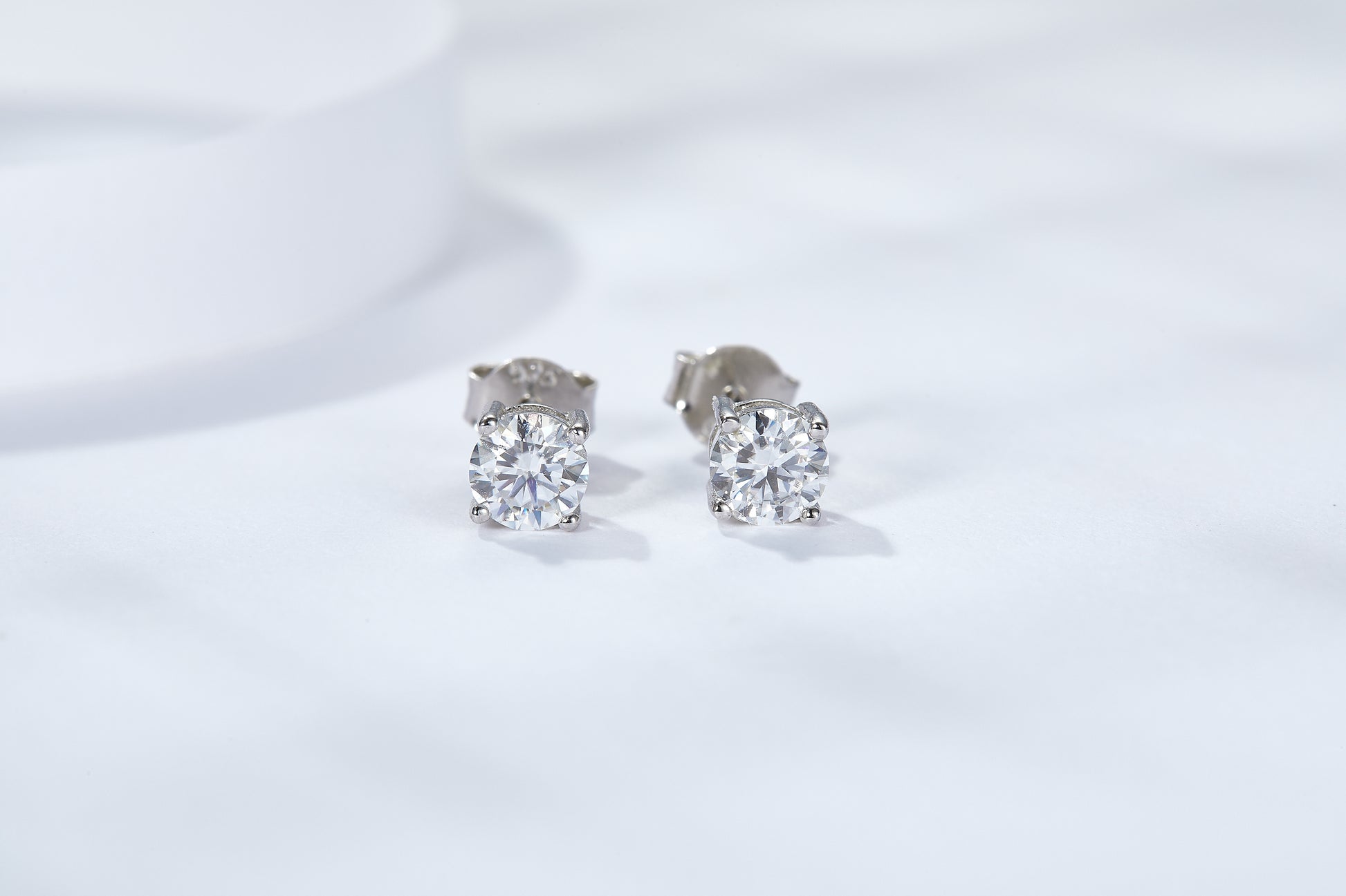 womens moissanite earrings