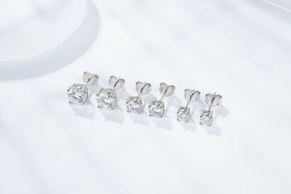 moissanite earrings carat