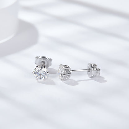 moissanite earrings moissanite earrings uk moissanite stud earrings 1 ct