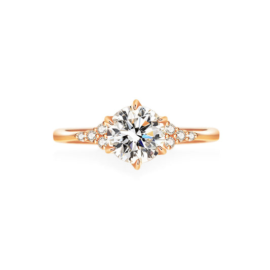 Champagne Gold Moissanite Center Stone
