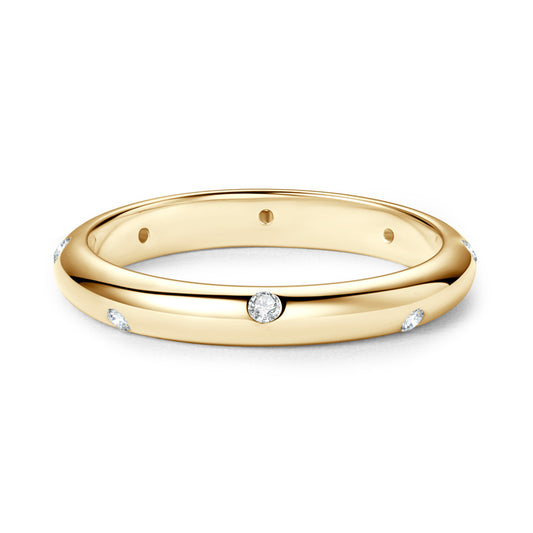 Domed Wedding Band Unisex Design